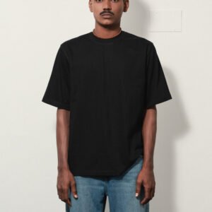 BASIC RELAXED FIT BLACK T SHIRT