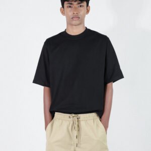 BASIC RELAXED FIT BLACK T SHIRT