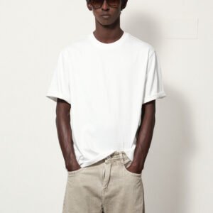 BASIC RELAXED FIT WHITE  T SHIRT