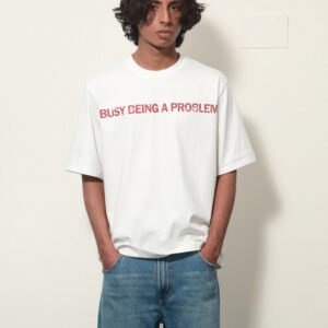 RELAXED FIT SLOGAN T SHIRT