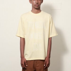 RELAXED FIT CONTRAST PRINT T SHIRT