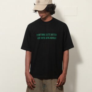 RELAXED FIT SLOGAN T SHIRT